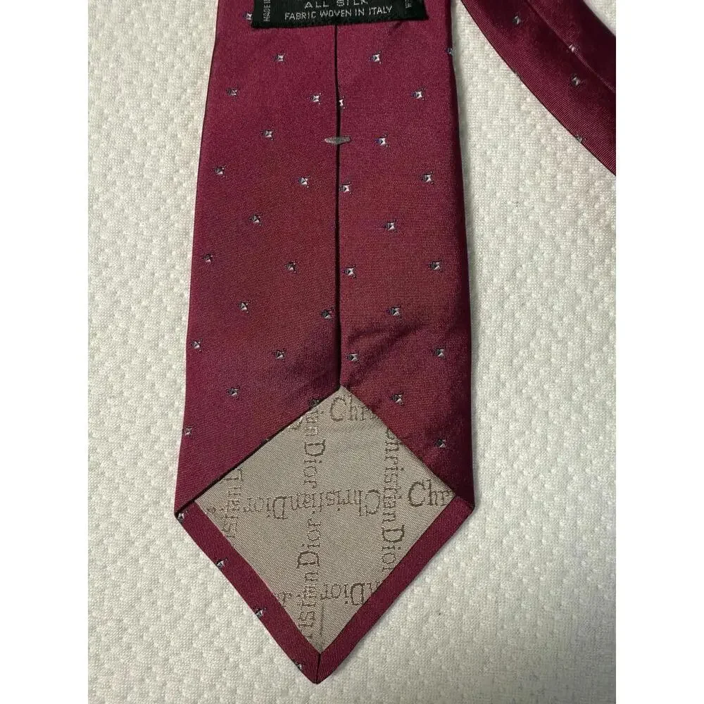 Designer Christian Dior Silk Men's Necktie‎ Made in USA  58x3